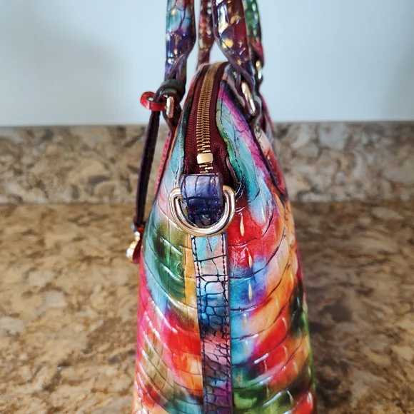 Brahmin Duxbury Fallstruck Melbourne Leather Satchel - Excellent Condition - Picture 5 of 7